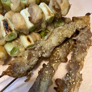 魚焼きグリルで簡単！焼き鳥ねぎま